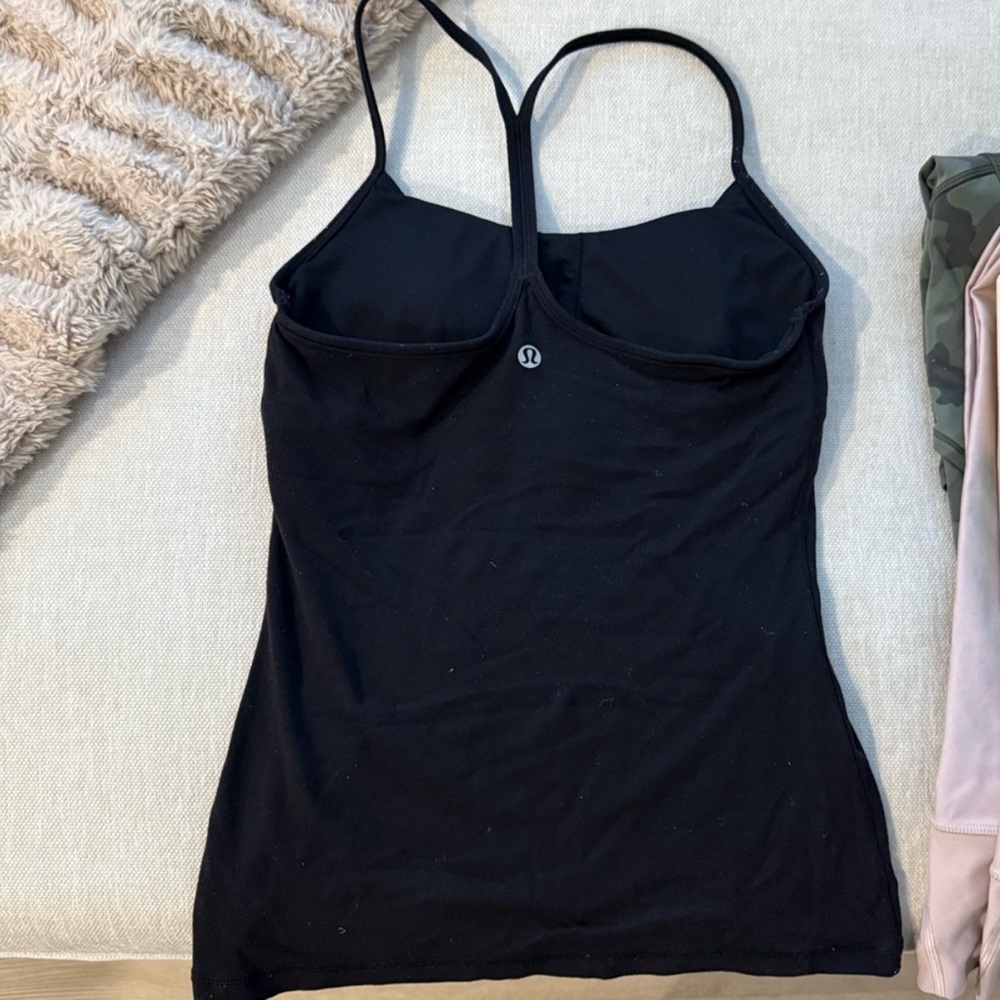 Lululemon Black Strappy Tank Top